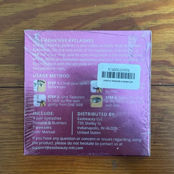 easbeauty Self-Adhesive Eyelashes No Eyeliner or Glue Needed 4 Pair - Picture 2 of 3